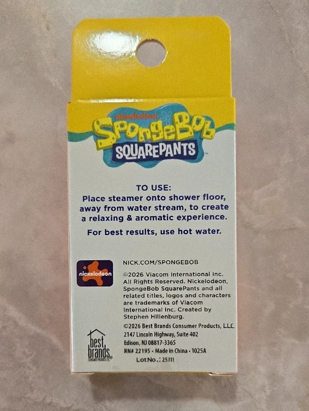 SpongeBob SquarePants Groovy Exfoliating Bath Set